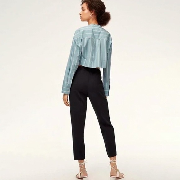 ARITZIA - Wilfred - Darontal Cropped Pant - Black - Picture 3 of 14